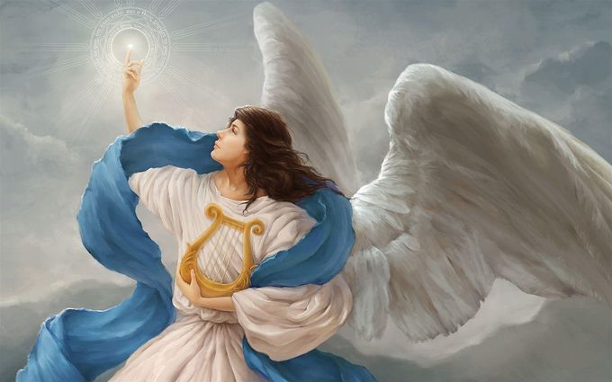 Ärkeängel Gabriel är budskapens ängel och kräftans beskyddare.